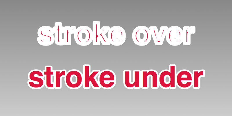 Ein Bild, das zeigt, wie das paint-order Beispiel in einer Benutzerumgebung aussieht, die die paint-order Eigenschaft unterstützt.